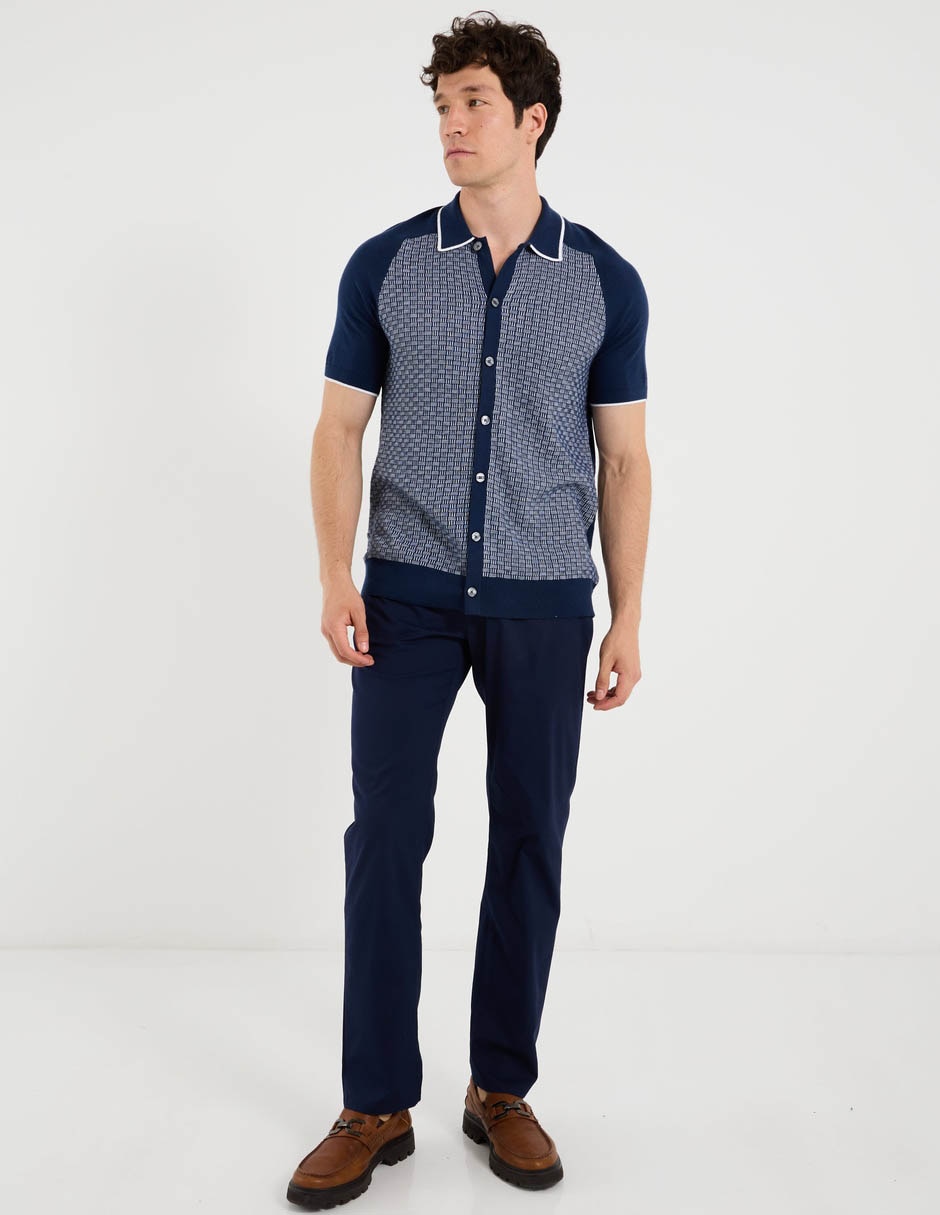 Pantalón chino regular de algodón para hombre 4
