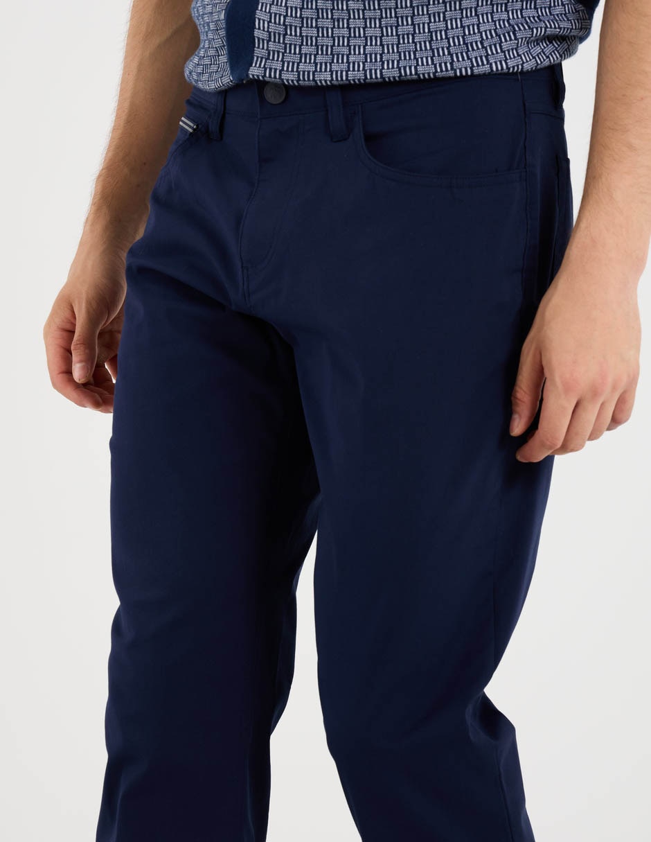 Pantalón chino regular de algodón para hombre 2