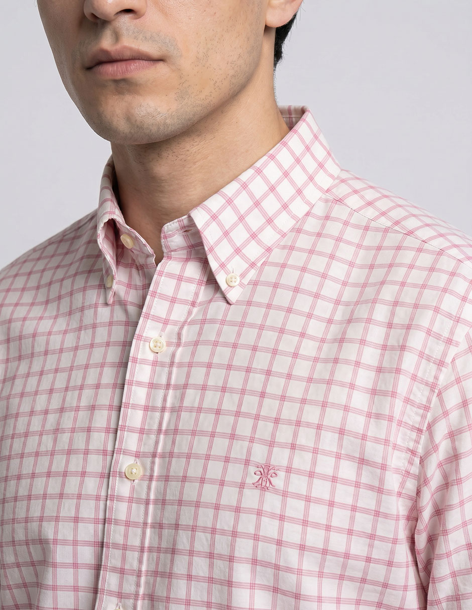 Camisa casual brooks brothers manga larga para hombre