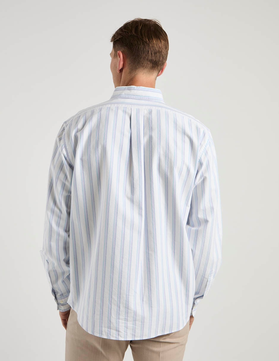 Camisa casual de algodón manga larga para hombre 9