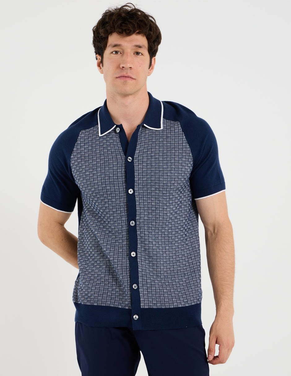 Suéter cuello polo para hombre Suéter cuello polo para hombre