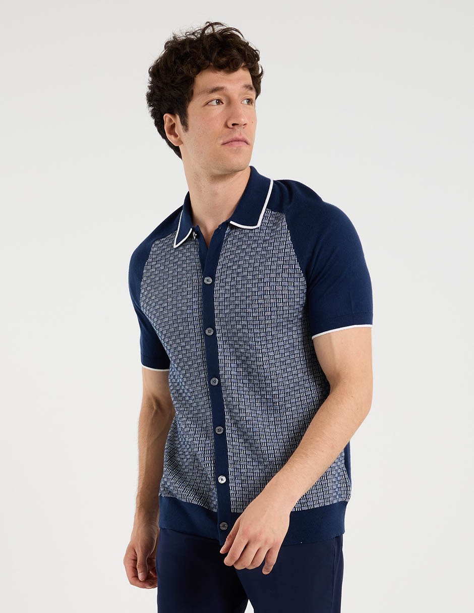 Suéter cuello polo para hombre 3