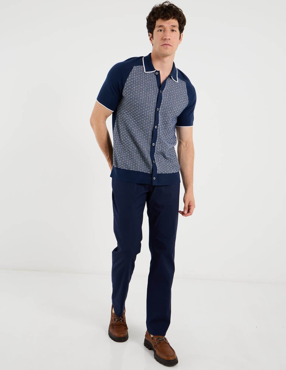 Suéter cuello polo para hombre 5