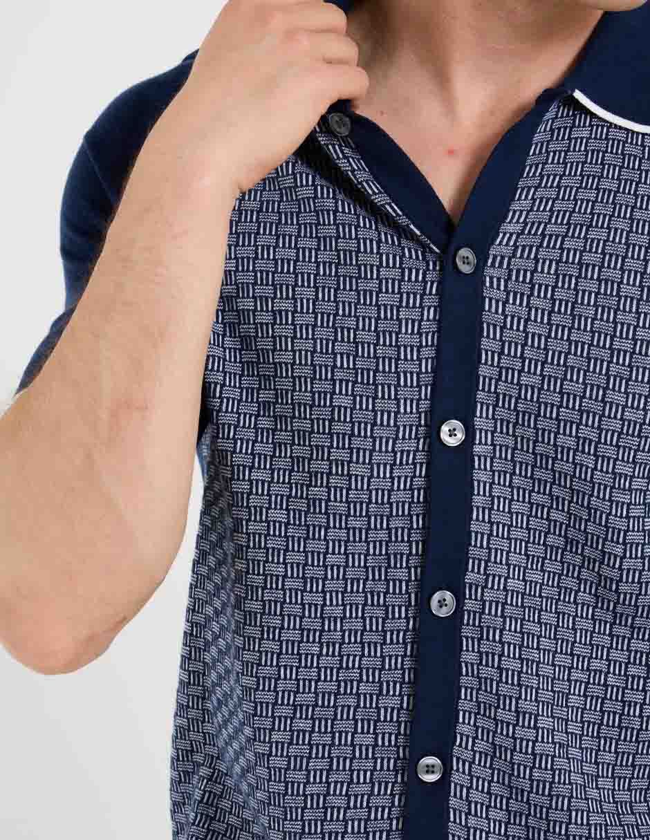 Suéter cuello polo para hombre 2