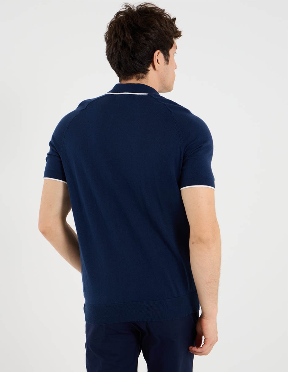 Suéter cuello polo para hombre 6
