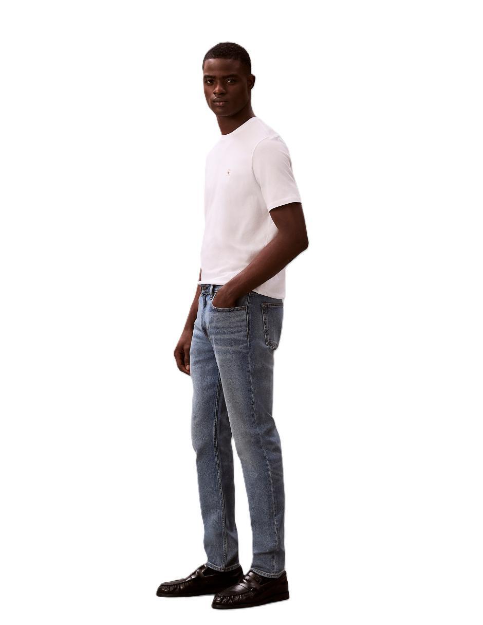 Jeans slim deslavado para hombre 3
