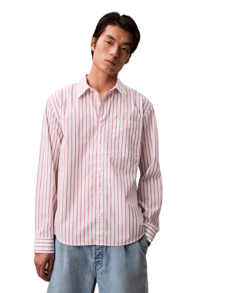 Camisa casual de algodón manga larga para hombre 1