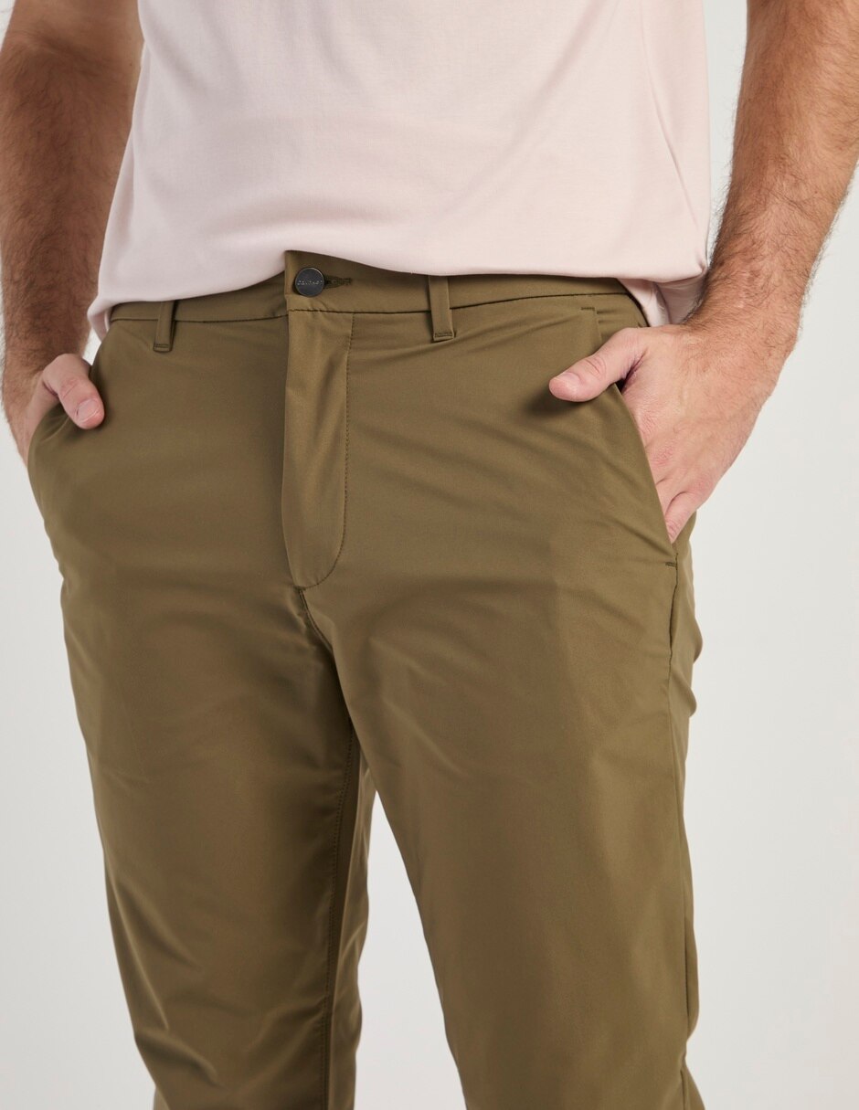 Pantalón casual chino slim calvin klein de algodón para hombre