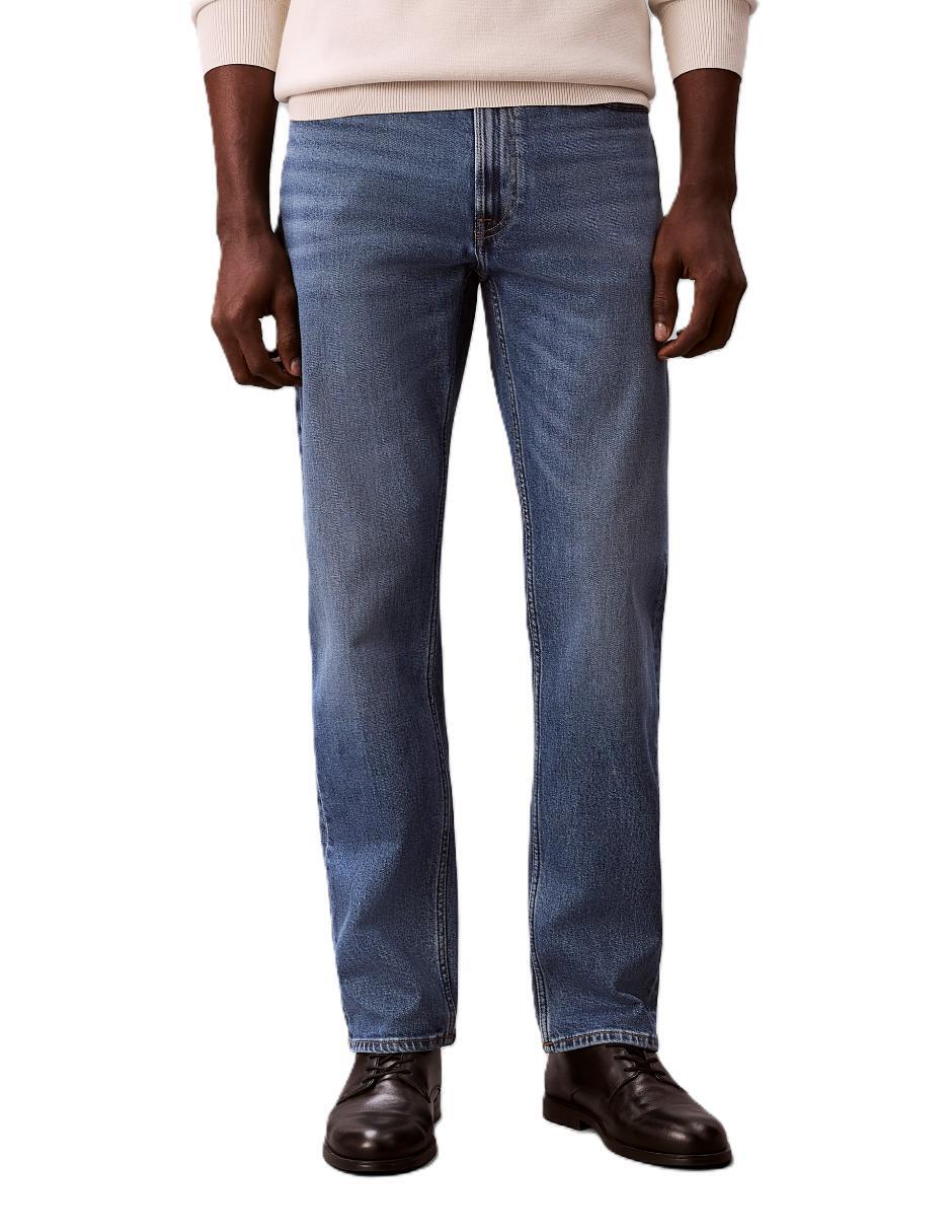Jeans slim deslavado para hombre