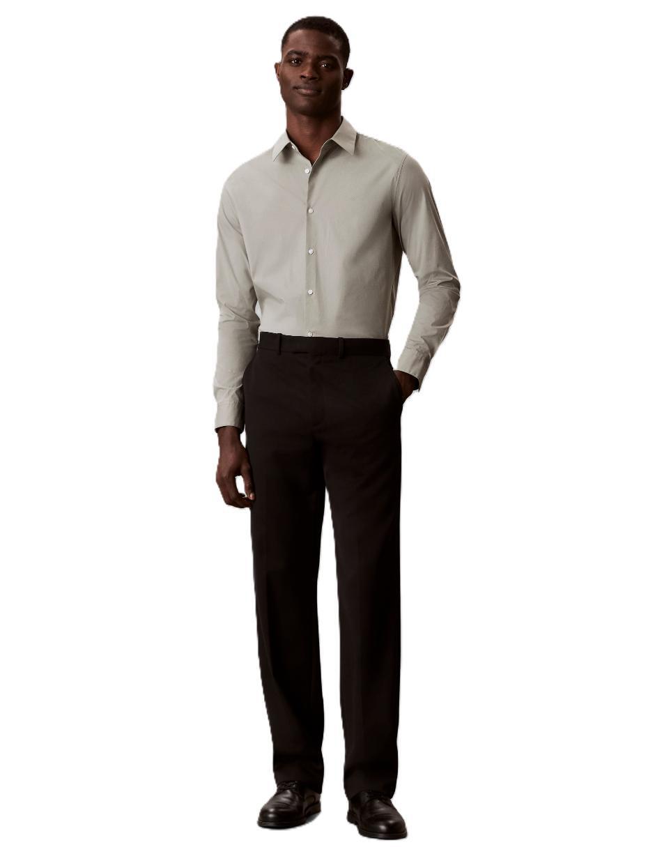 Camisa casual de algodón manga larga para hombre