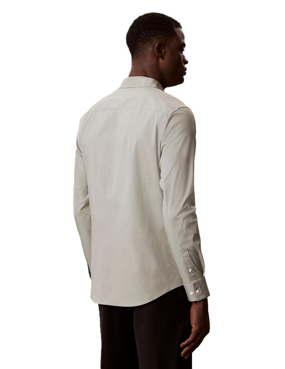 Camisa casual de algodón manga larga para hombre
