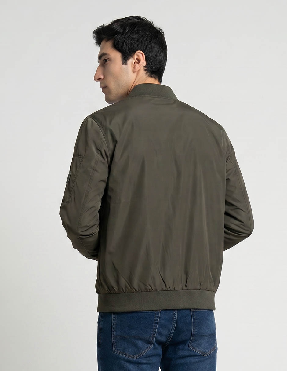 Chamarra Bomber Calvin Klein Con Bolsillos Para Hombre
