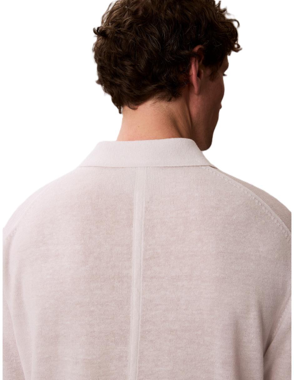 Playera tipo polo Ck Linen para hombre