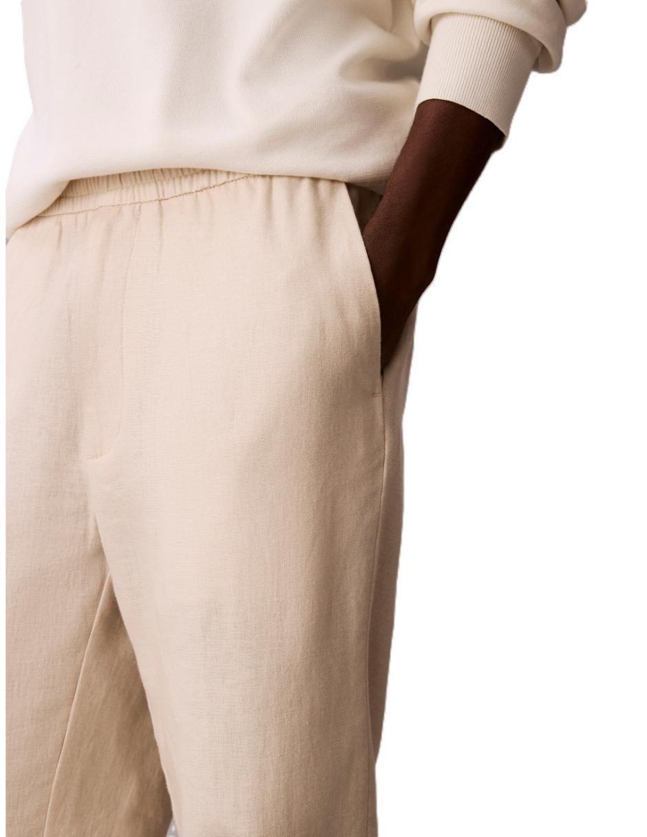 Pantalón recto de lino para hombre 7