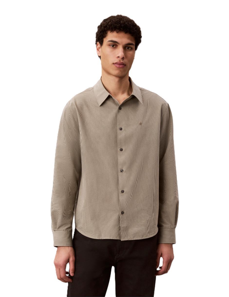 Camisa casual de algodón manga larga para hombre Camisa casual de algodón manga larga para hombre