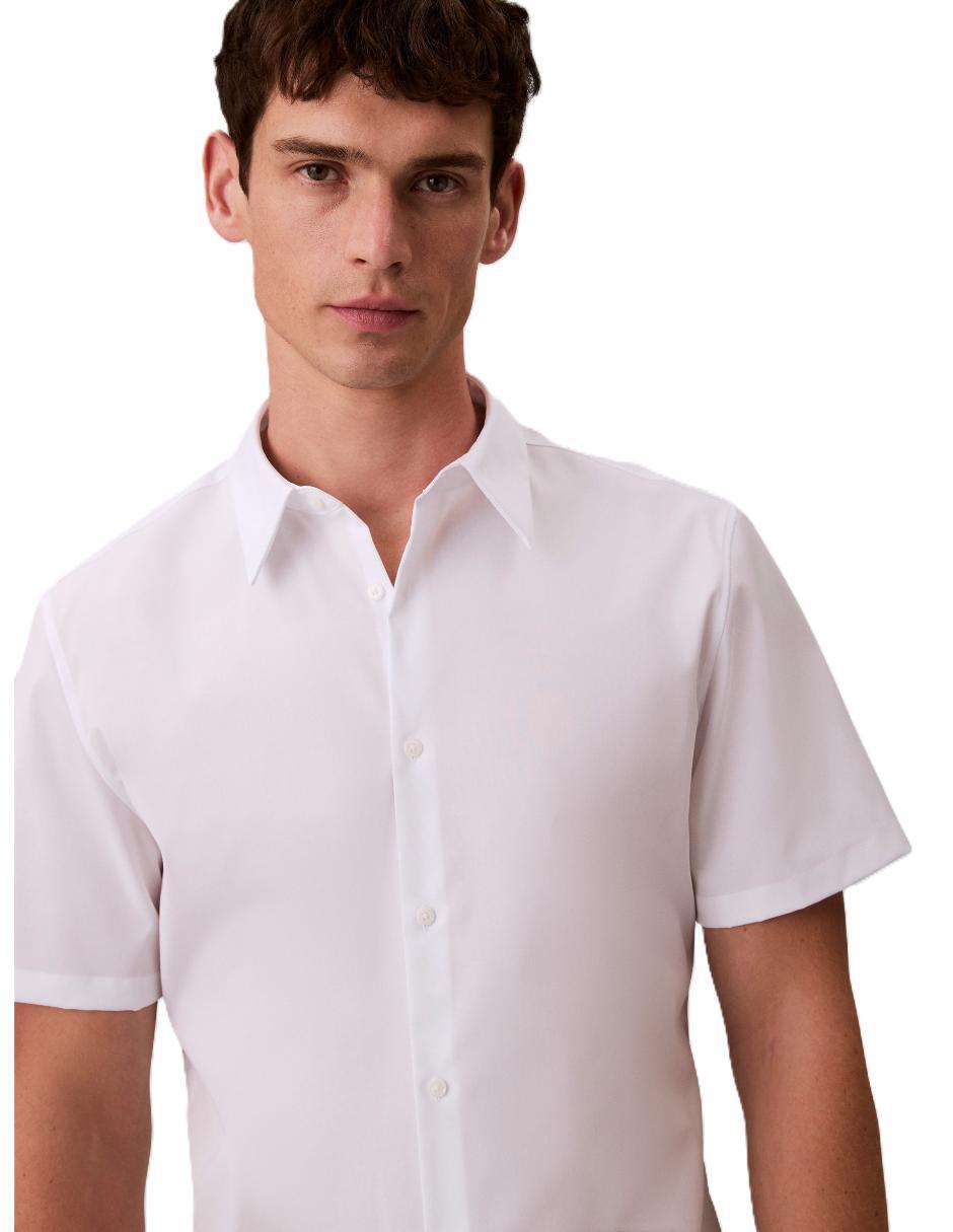Camisa casual de algodón manga corta para hombre 4