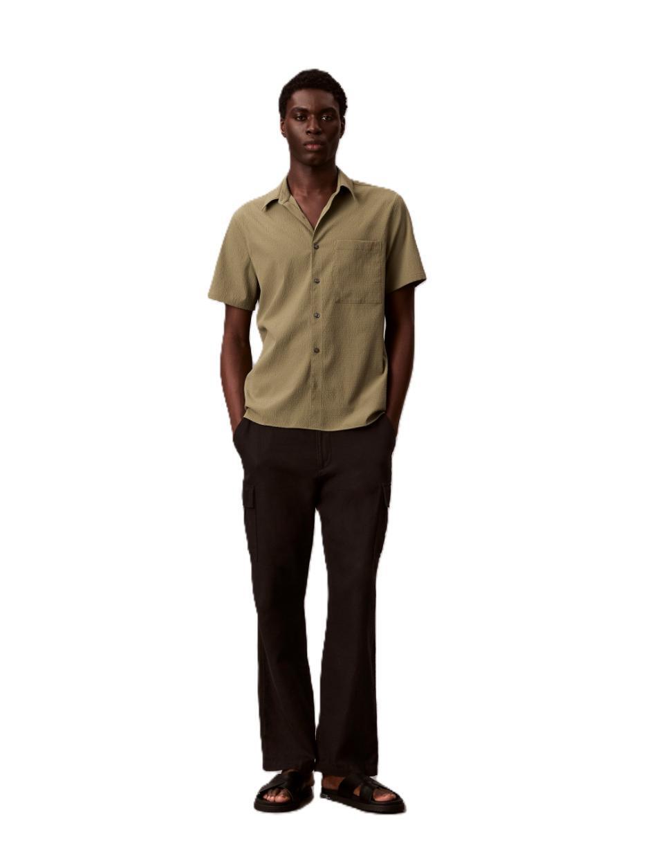 Camisa casual manga corta para hombre