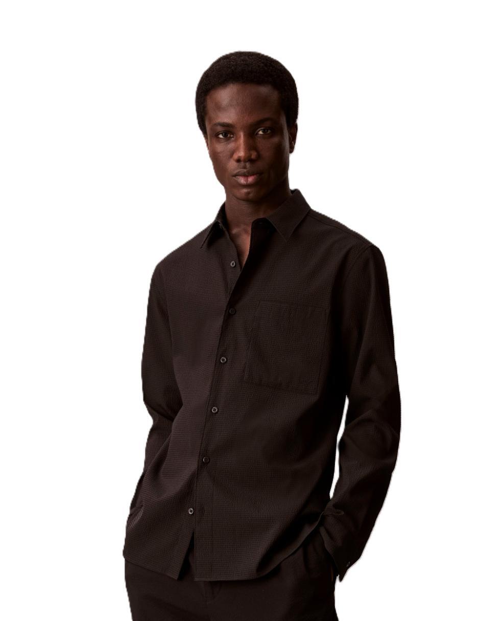 Camisa casual manga larga para hombre 1