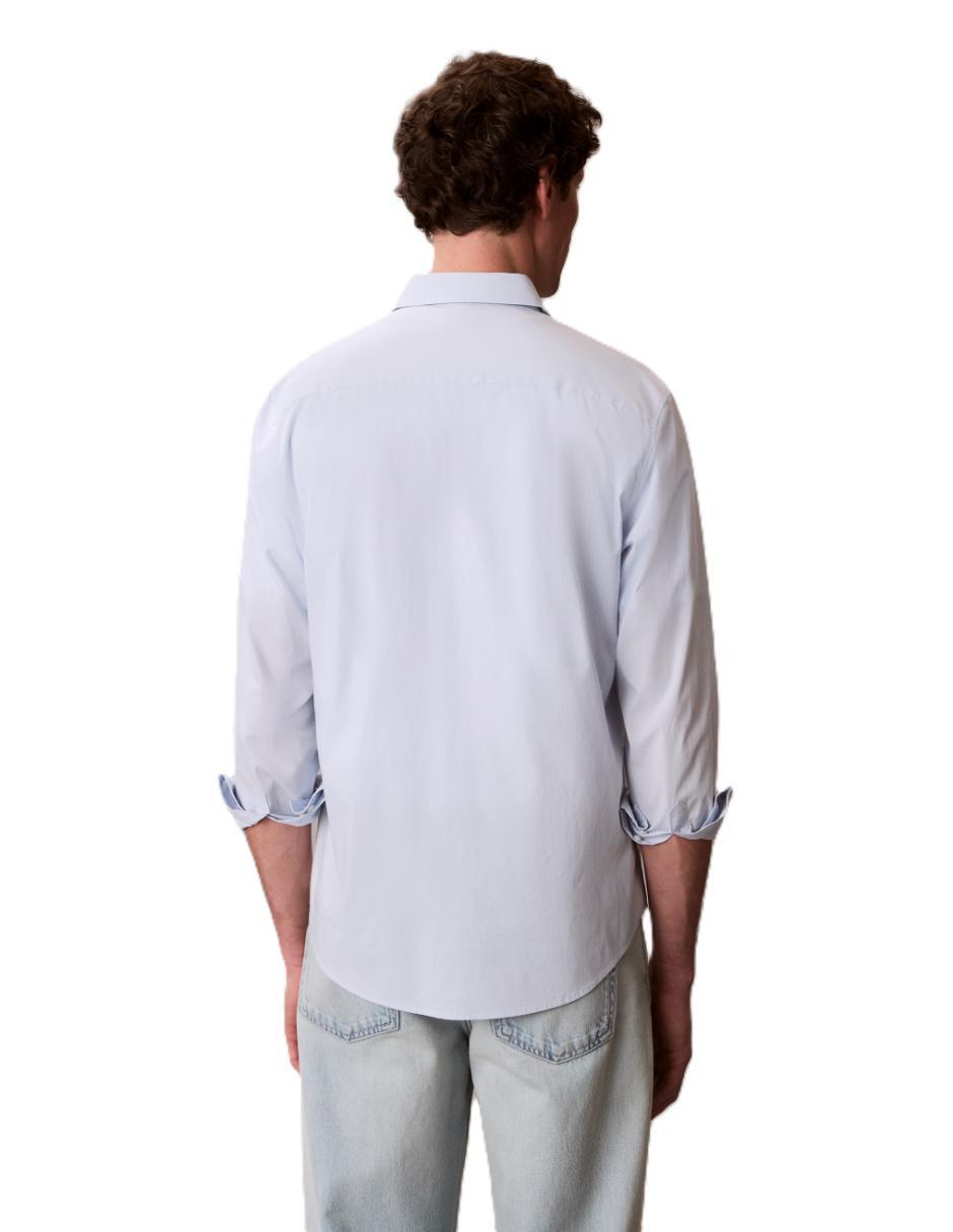 Camisa casual de algodón manga larga para hombre 5