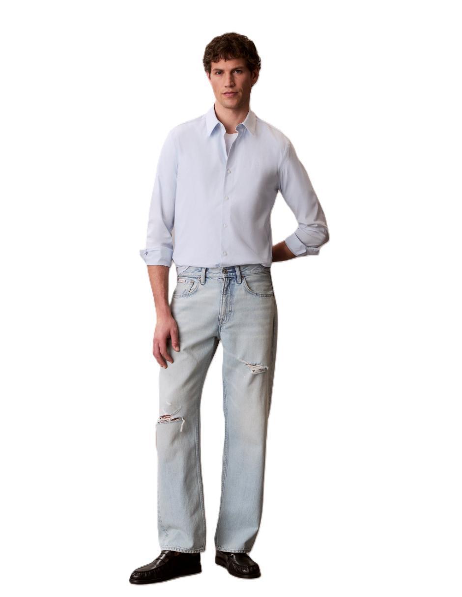 Camisa casual de algodón manga larga para hombre 2