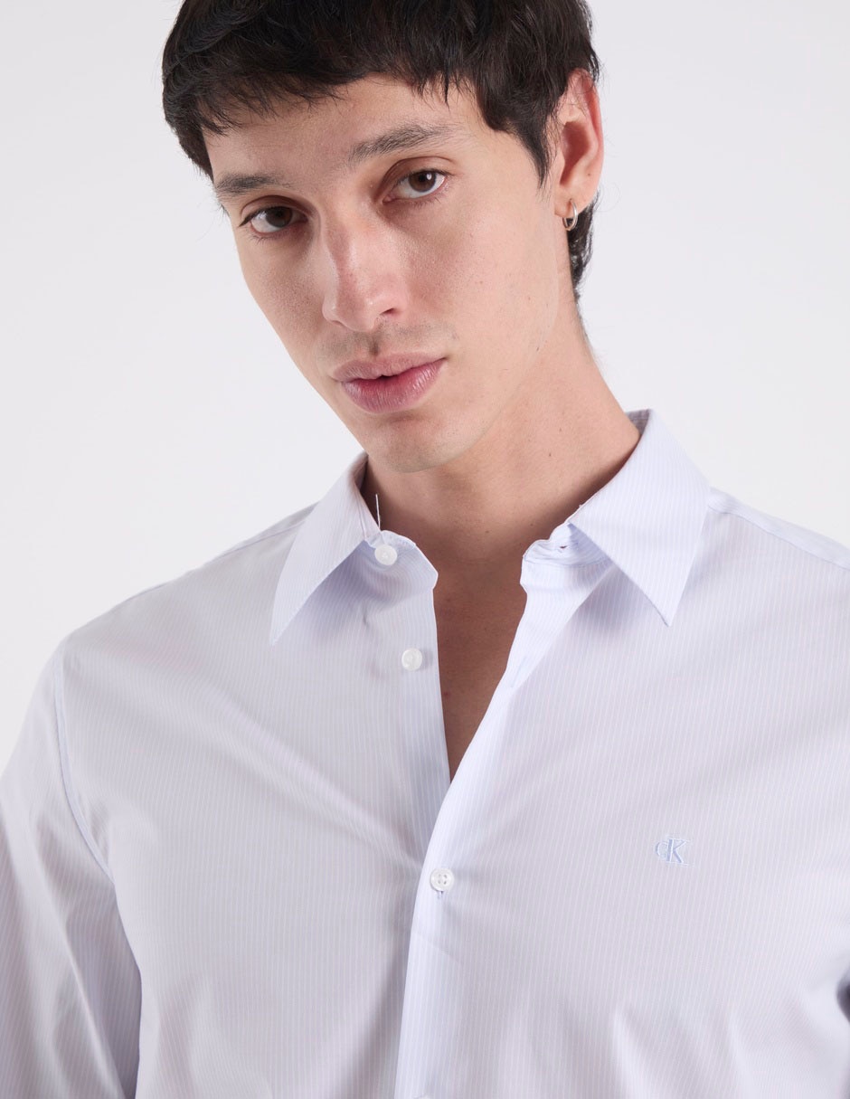 Camisa casual de algodón manga larga para hombre 3
