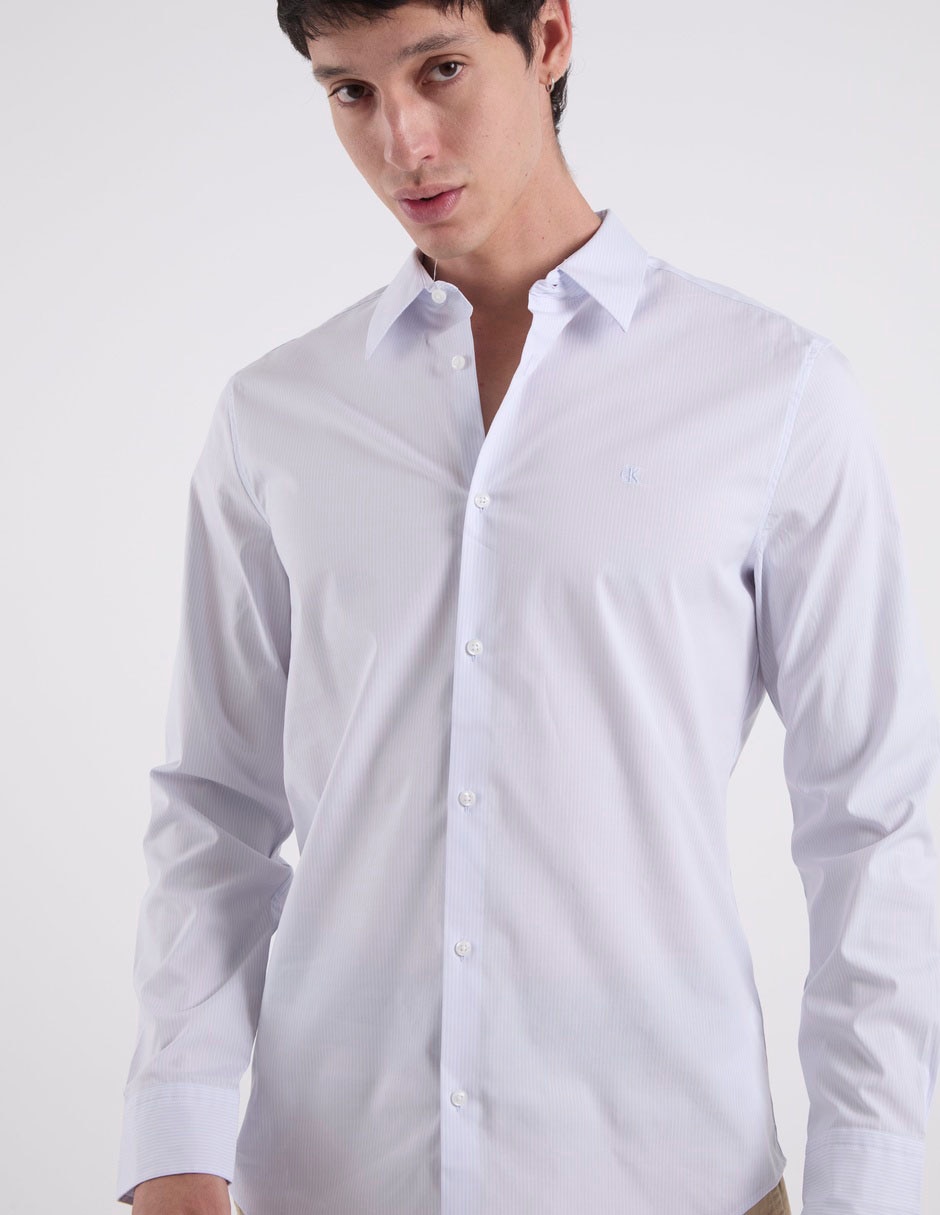 Camisa casual de algodón manga larga para hombre 2