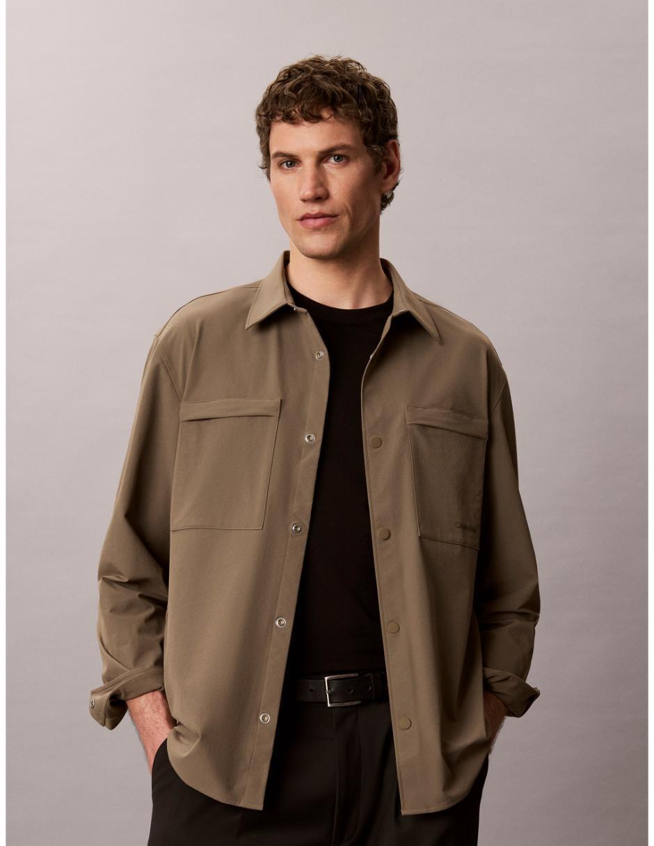 Sobrecamisa casual manga larga para hombre