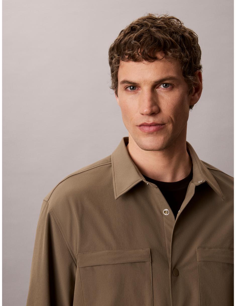 Sobrecamisa casual manga larga para hombre