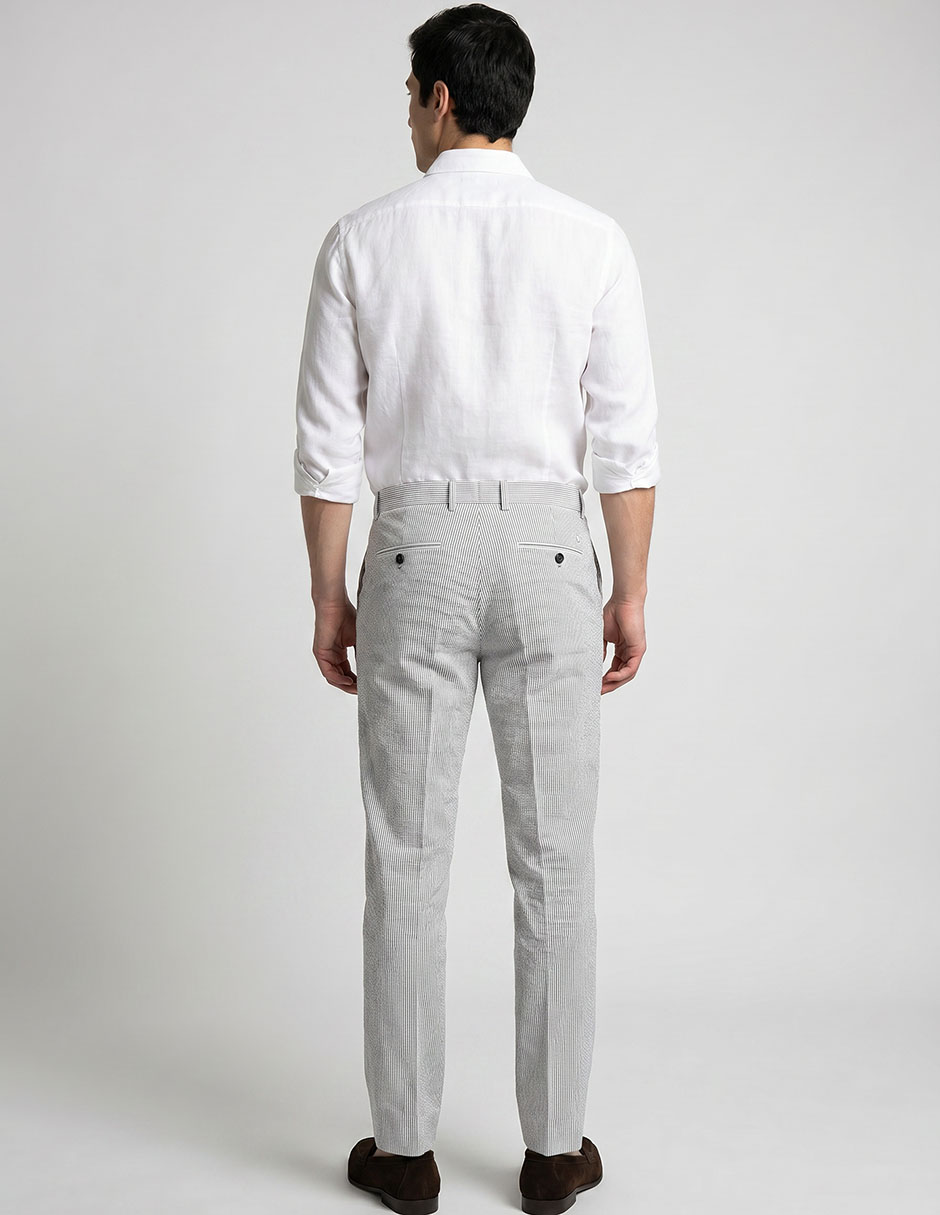 Pantalón casual regular slim perry ellis de algodón para hombre