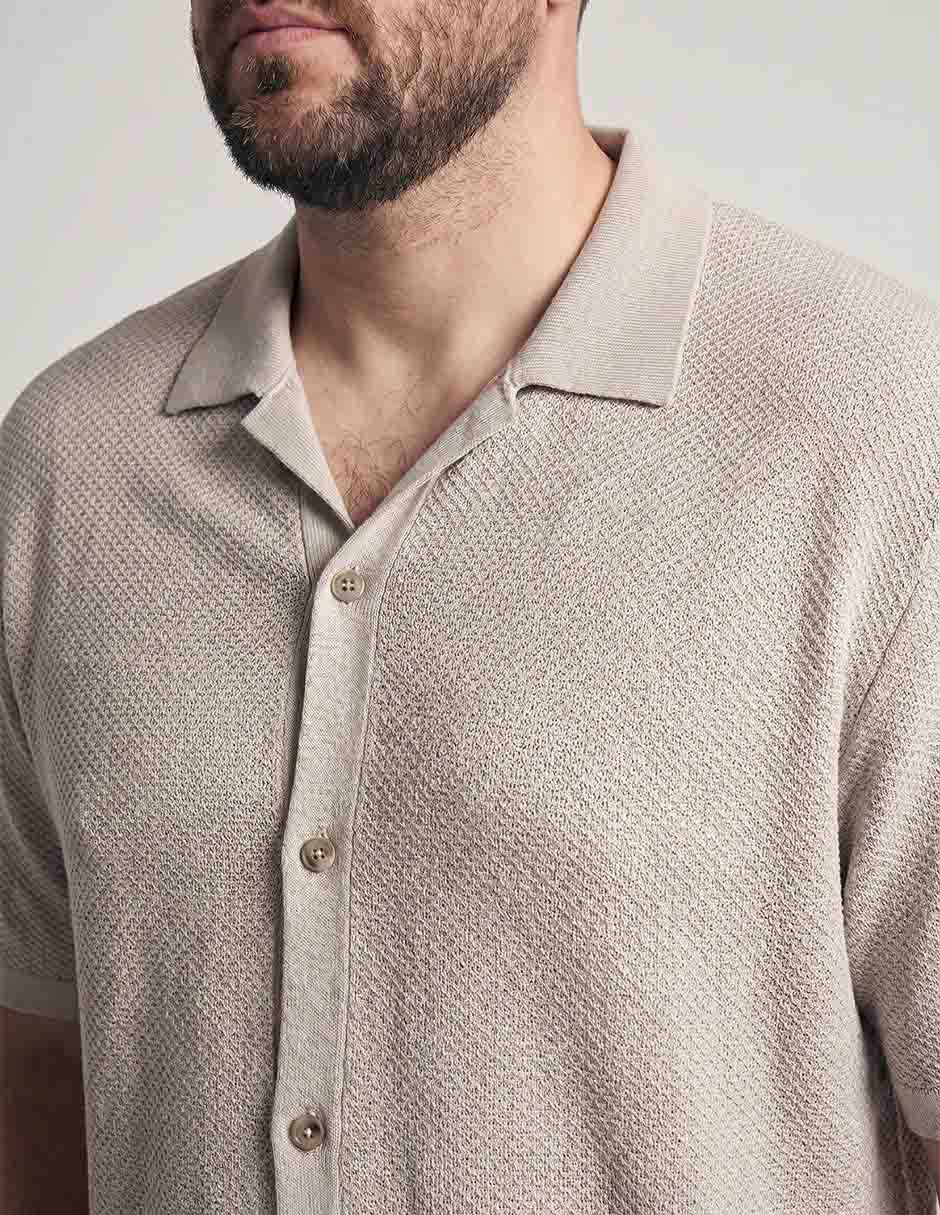 Camisa casual de algodón manga corta para hombre 3