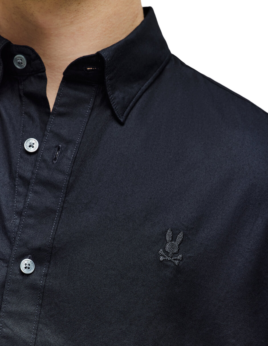 Camisa casual de algodón manga larga para hombre