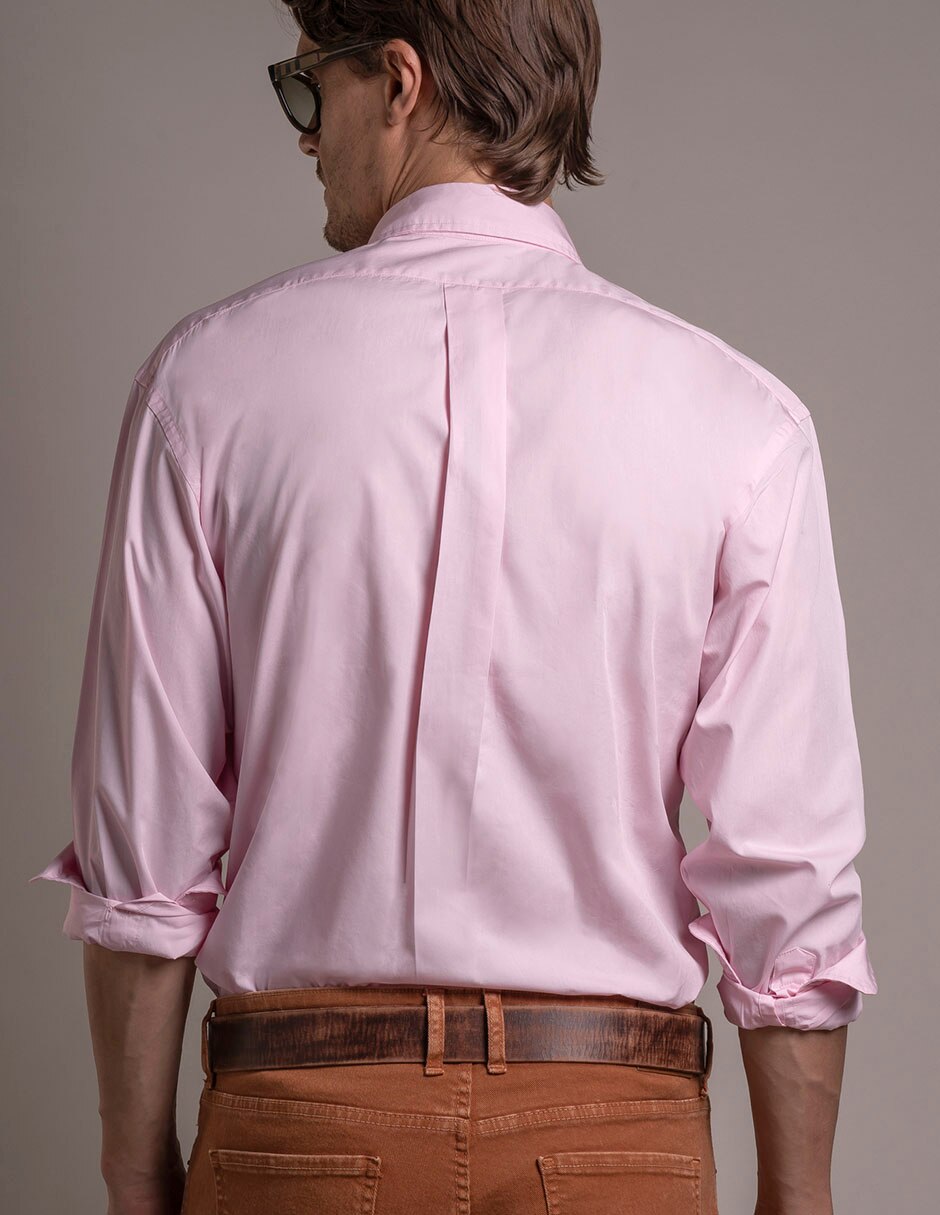 Camisa casual de algodón manga larga para hombre 4