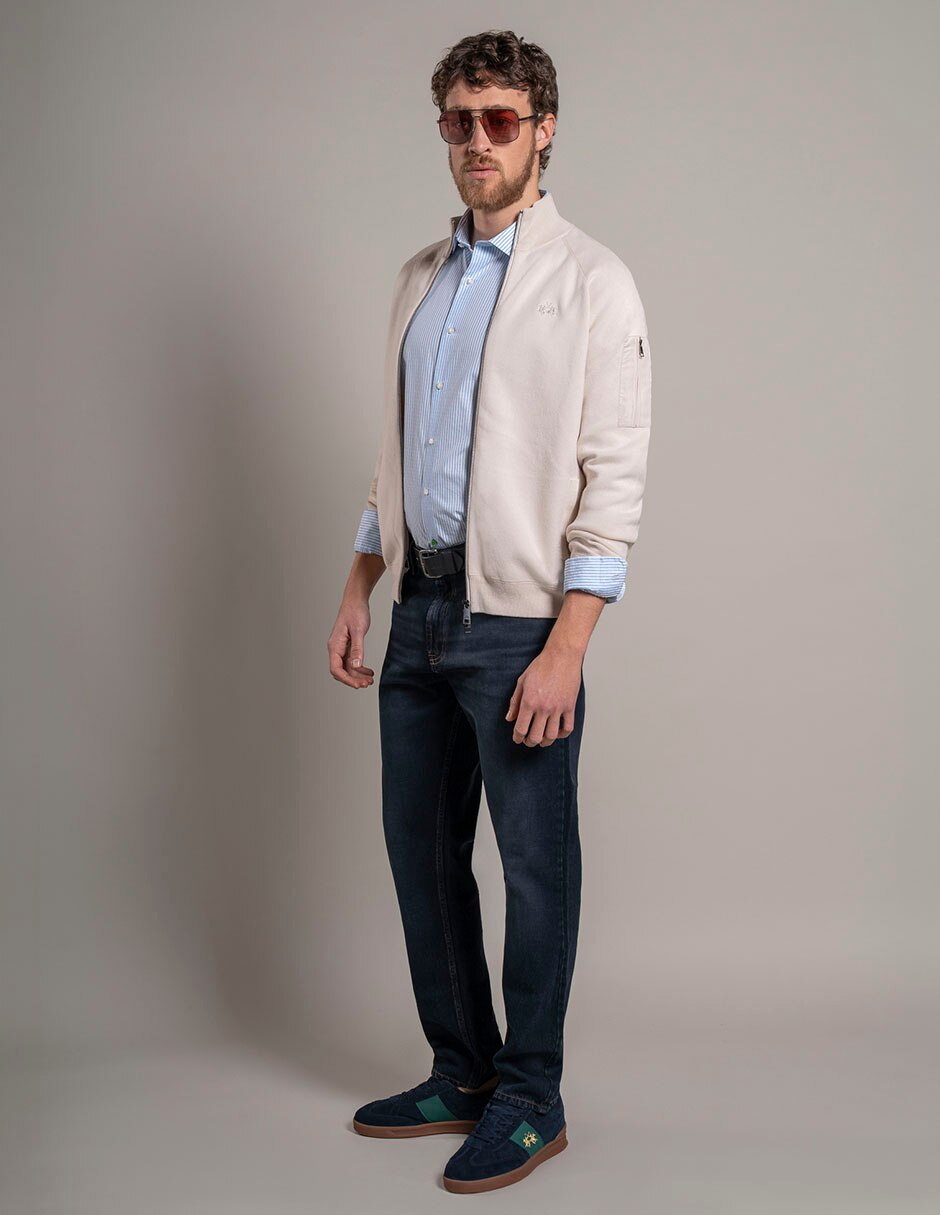 Camisa casual manga larga para hombre 2
