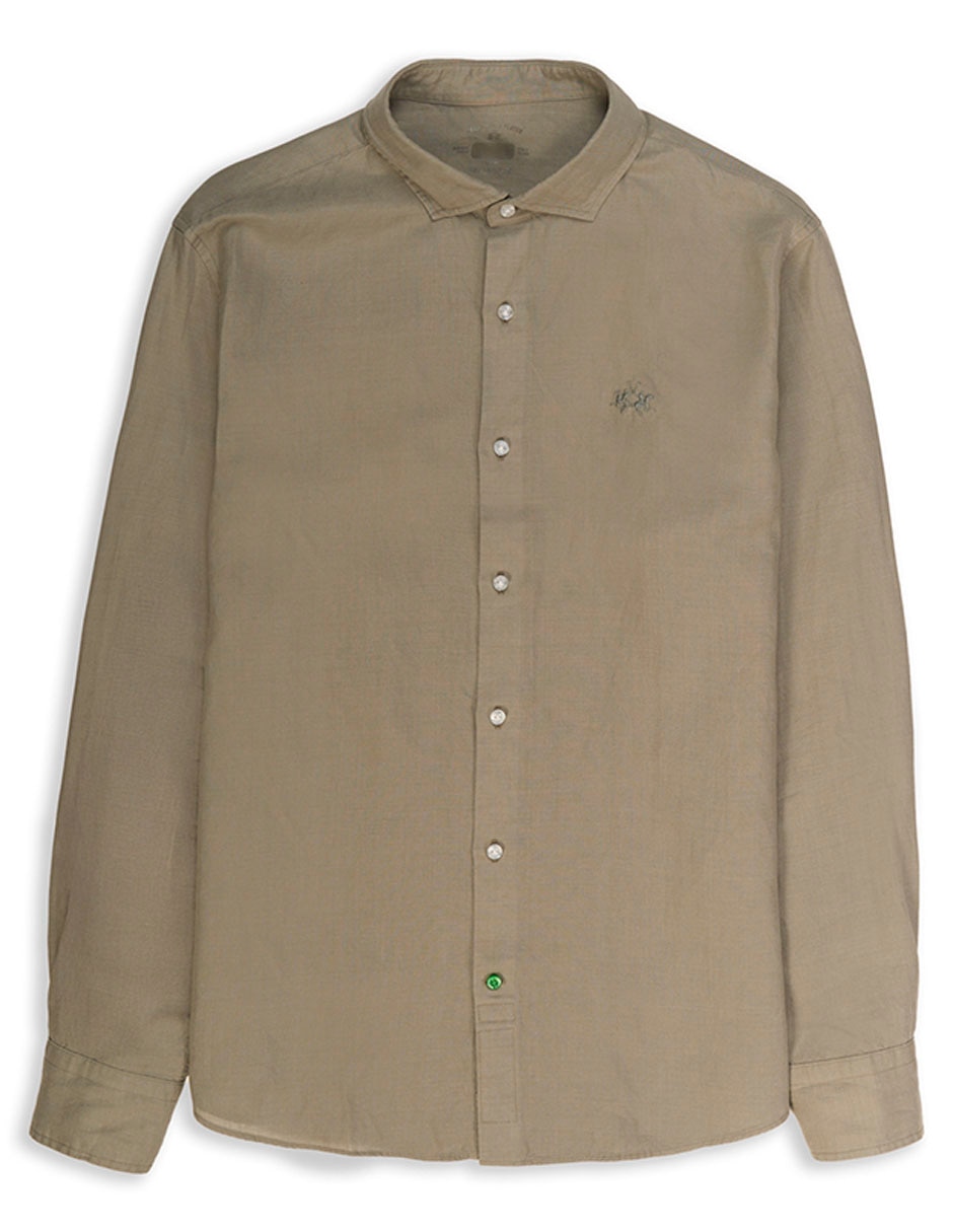 Camisa casual de algodón manga larga para hombre 3