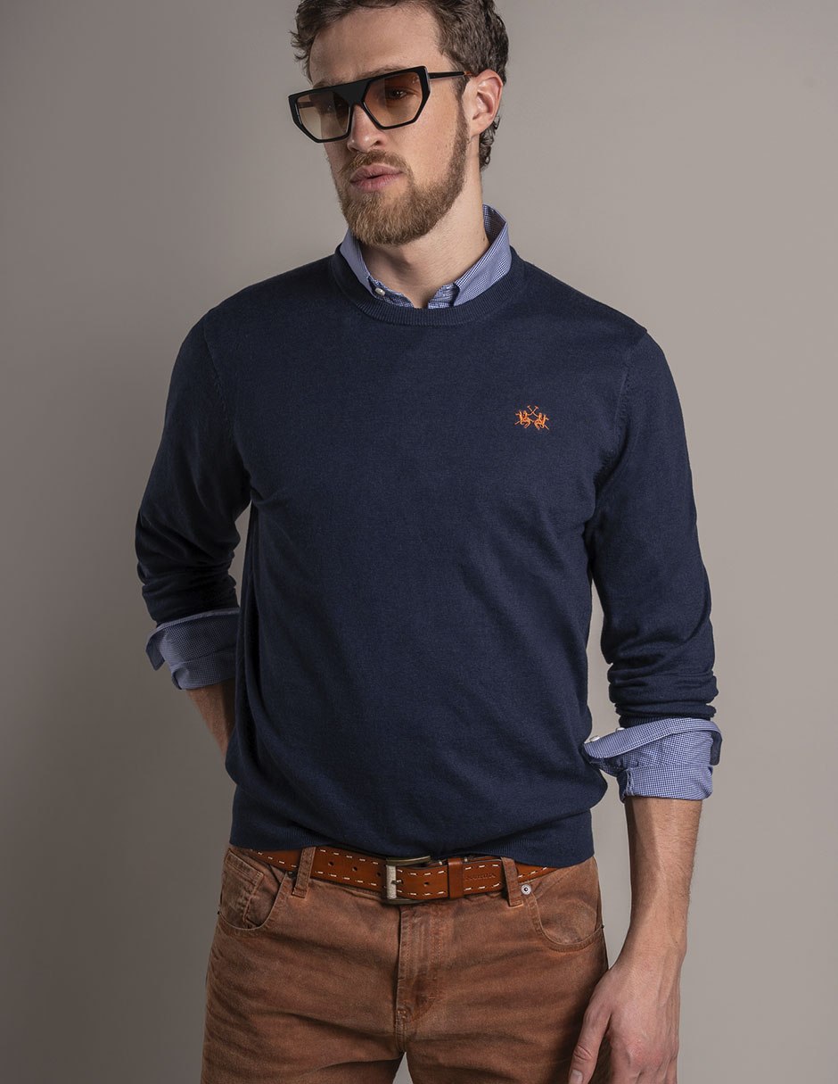 Suéter cuello redondo para hombre Suéter cuello redondo para hombre
