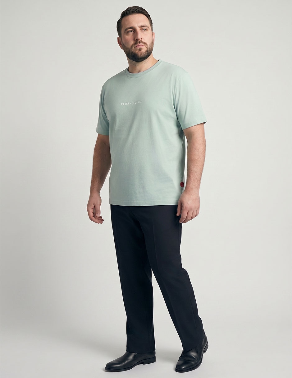 Playera perry ellis cuello redondo para hombre