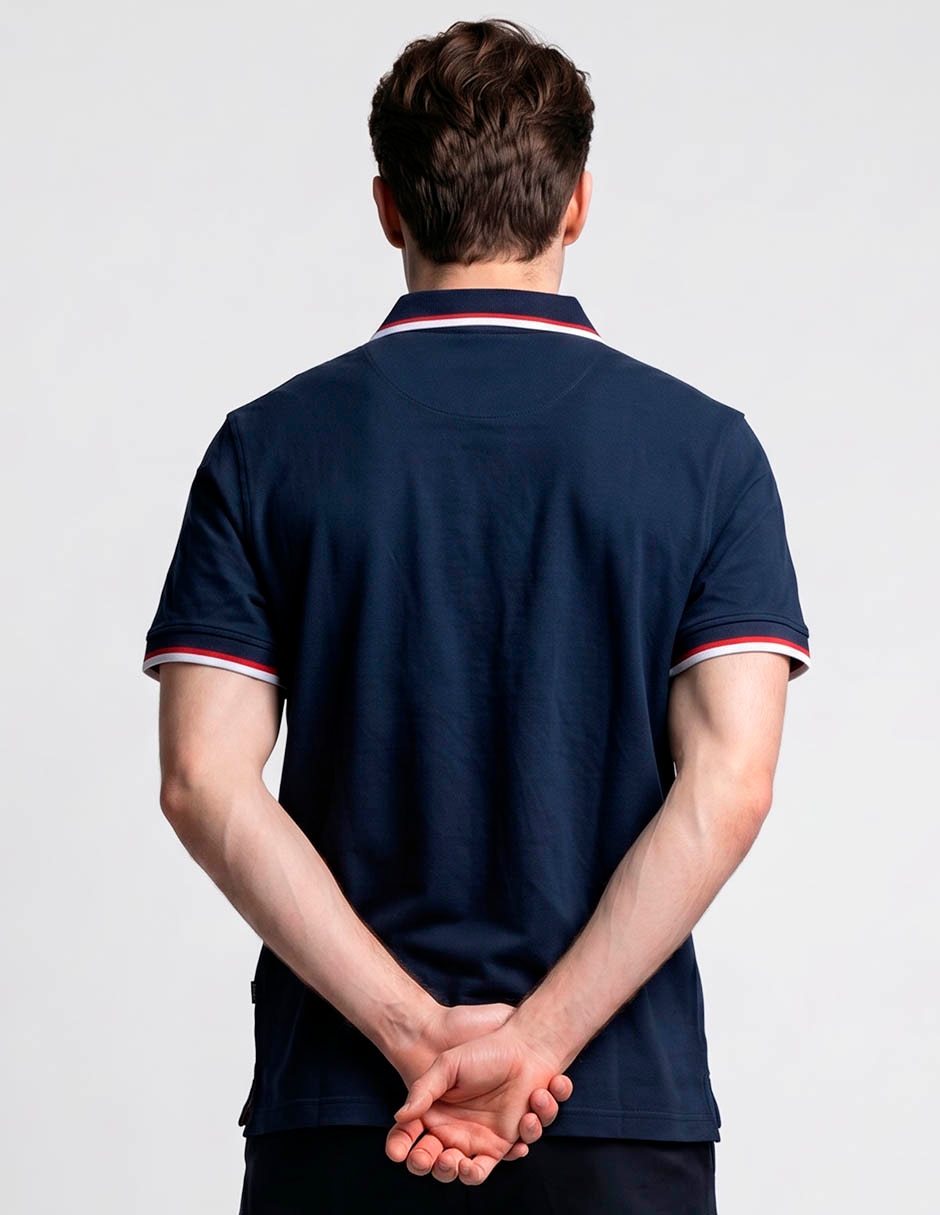Playera tipo polo nautica para hombre