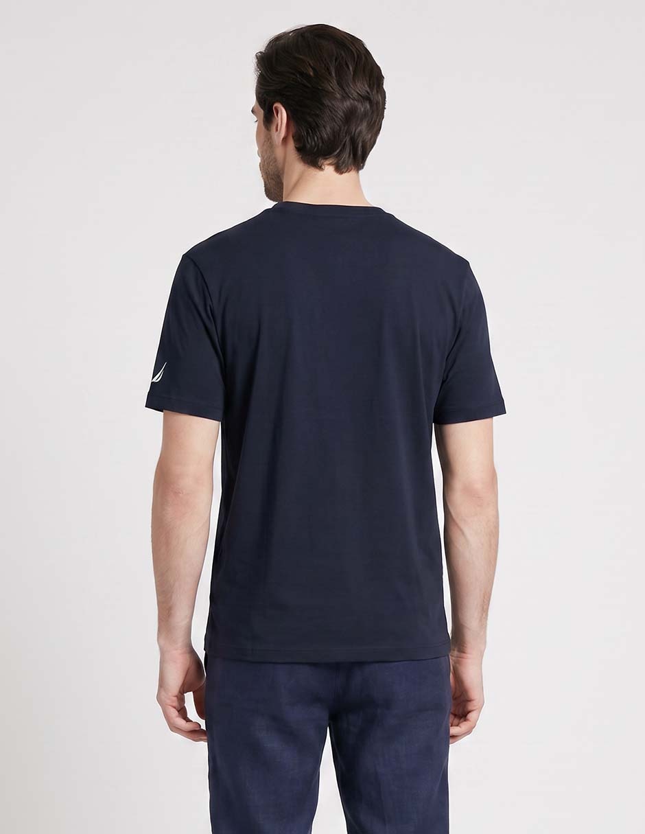 Playera Nautica cuello redondo para hombre