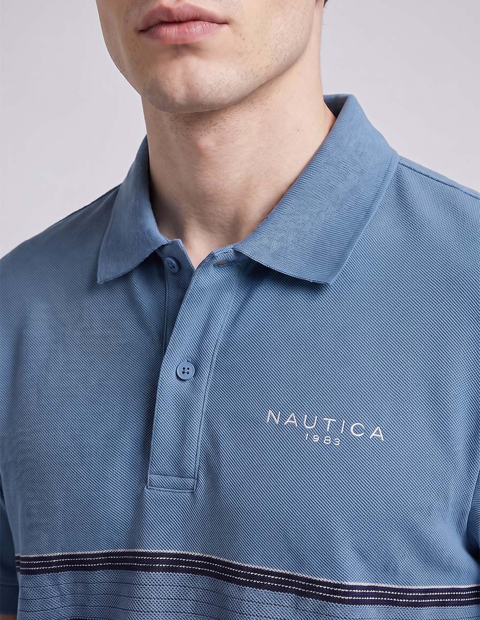 Playera Tipo Polo Nautica Para Hombre