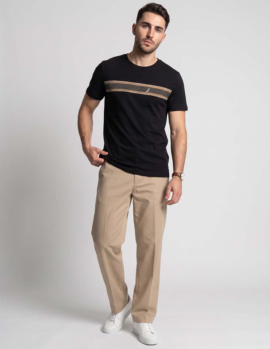 Playera Nautica cuello redondo para hombre