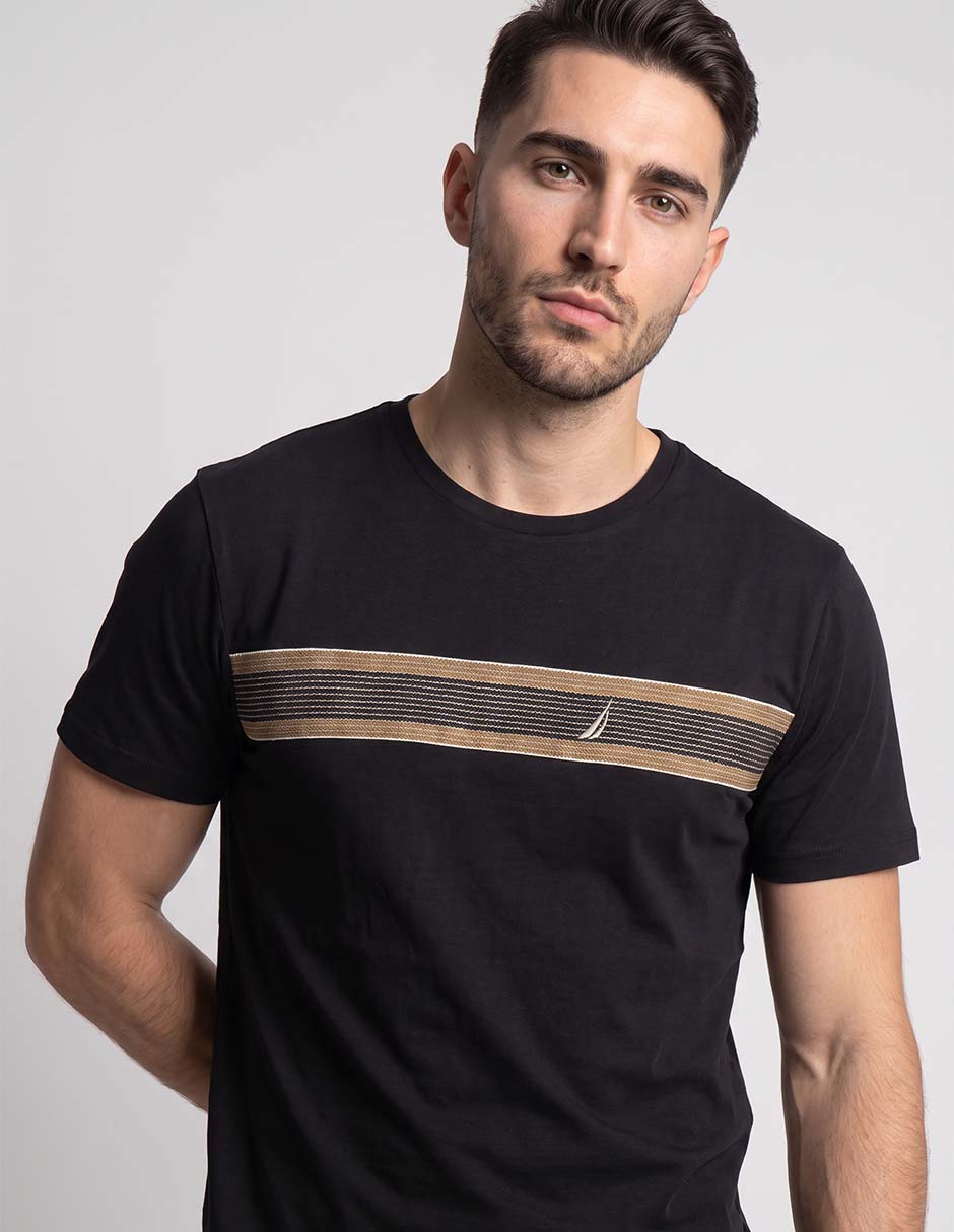 Playera Nautica cuello redondo para hombre