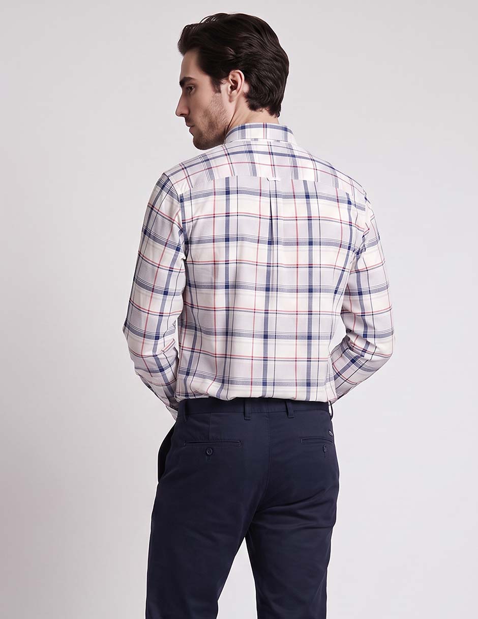 Camisa casual de algodón manga larga para hombre 2