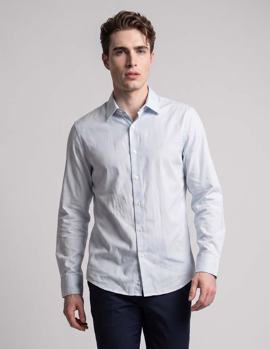 Camisa casual de algodón manga larga para hombre Camisa casual de algodón manga larga para hombre