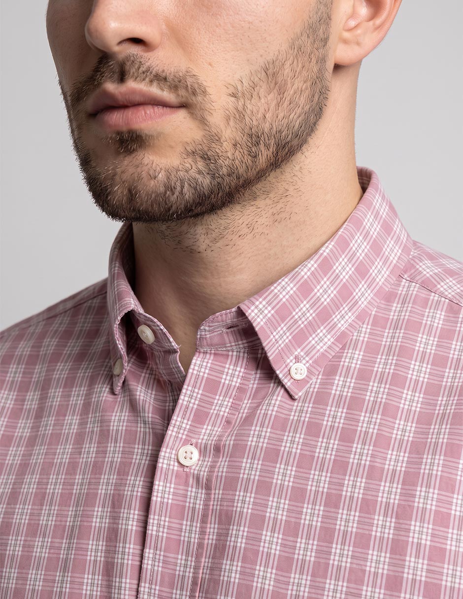 Camisa casual nautica de algodón manga larga para hombre