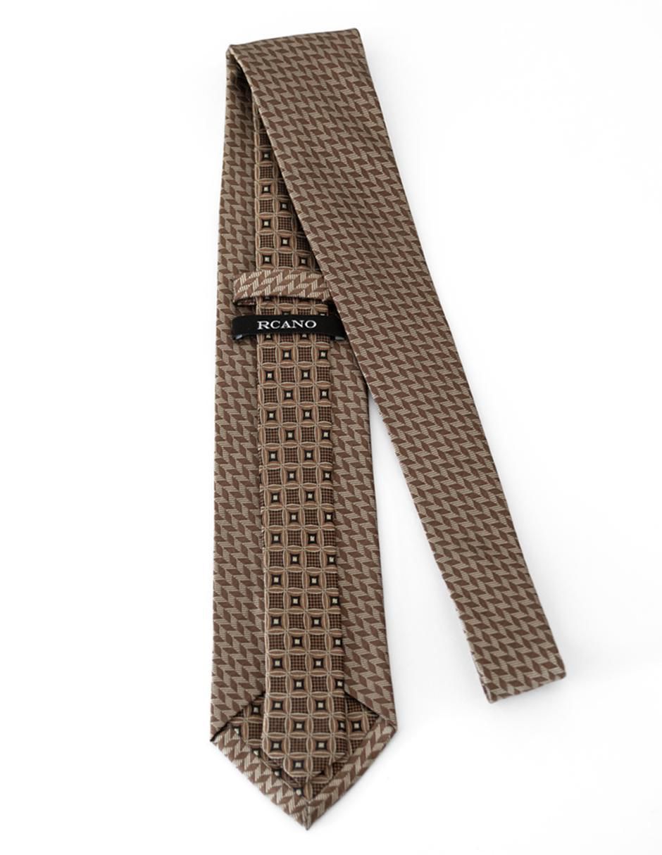 Corbata regular de seda estampado para hombre 4