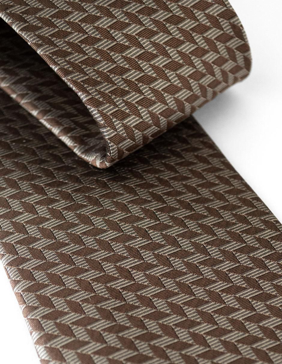 Corbata regular de seda estampado para hombre 3