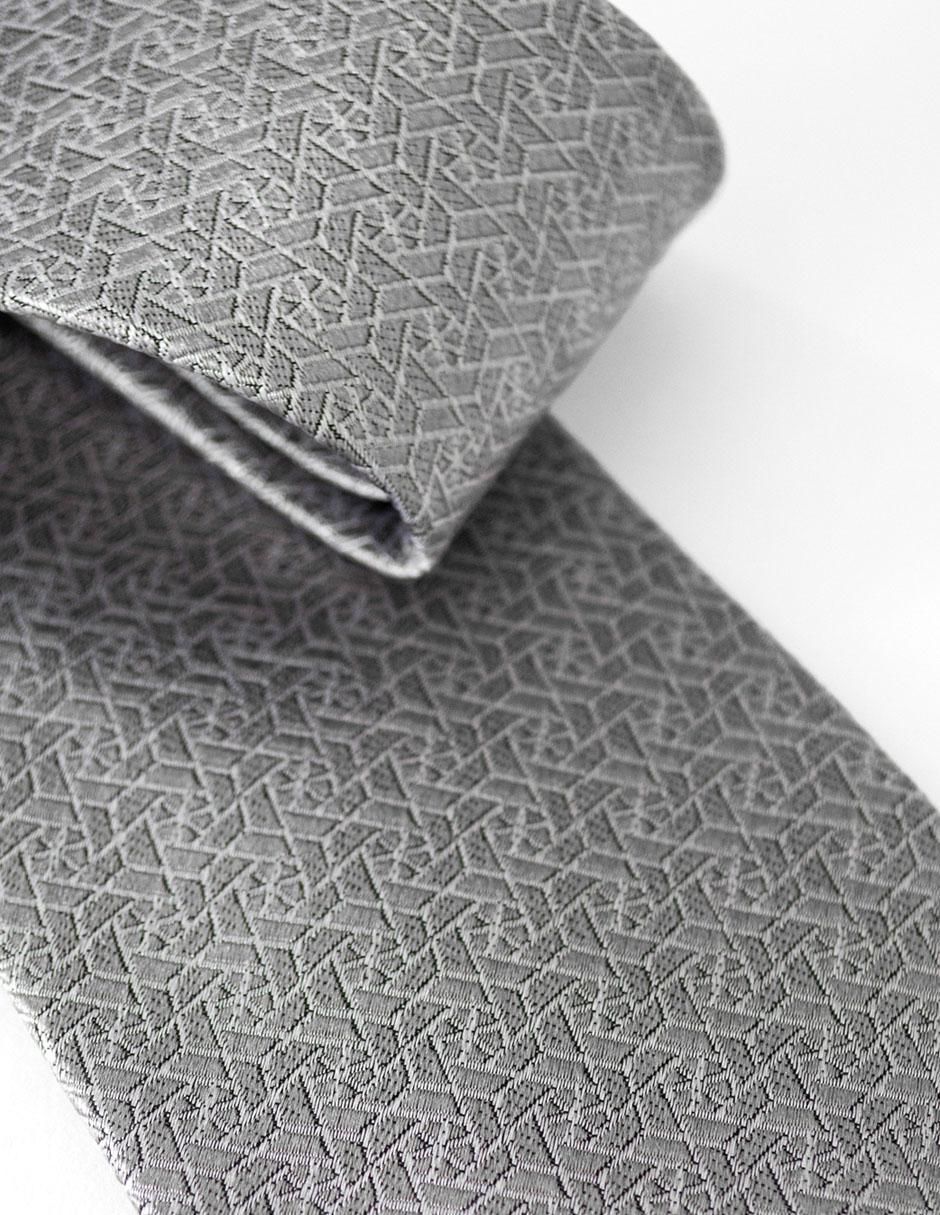 Corbata regular de seda estampado para hombre 3