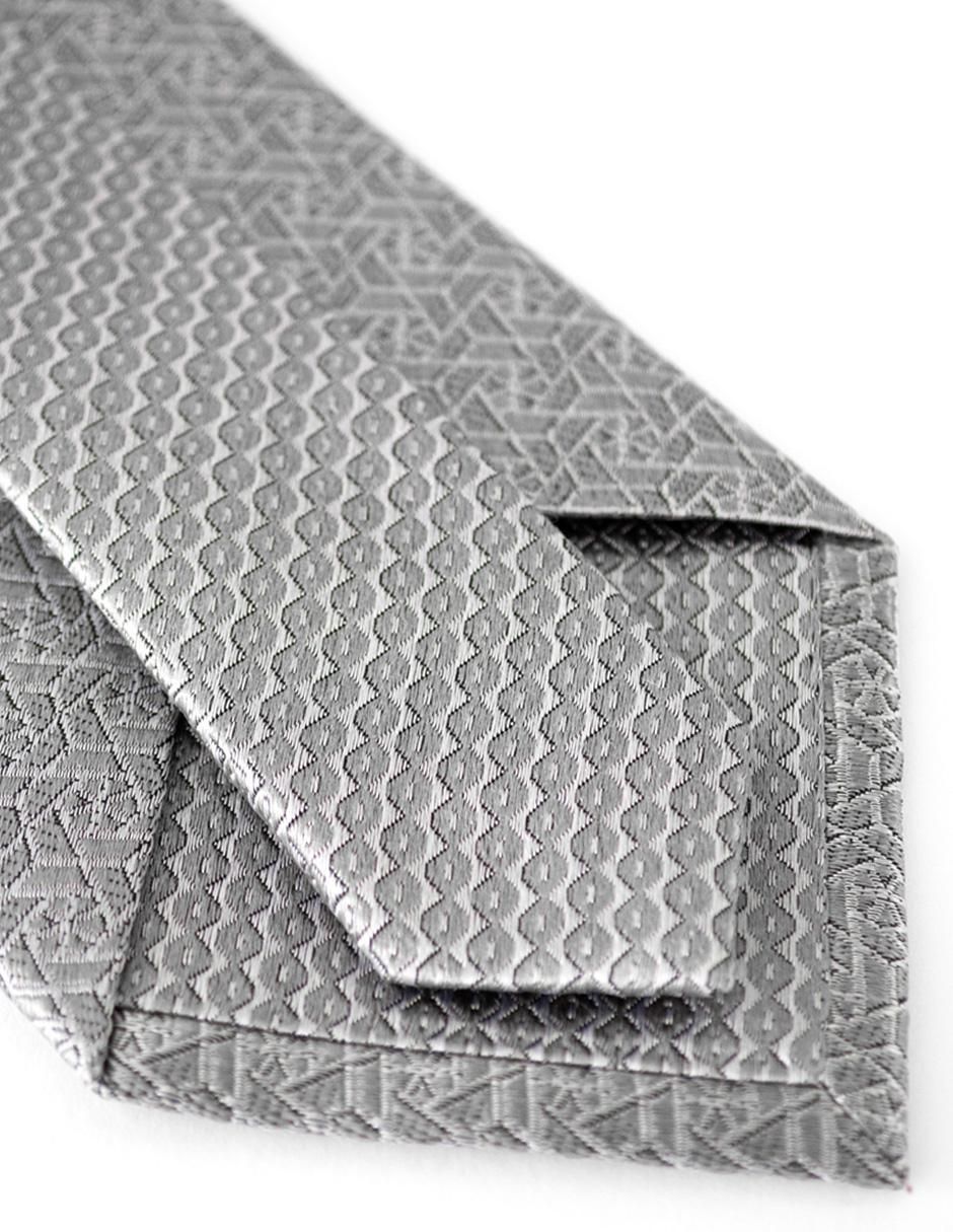 Corbata regular de seda estampado para hombre 2