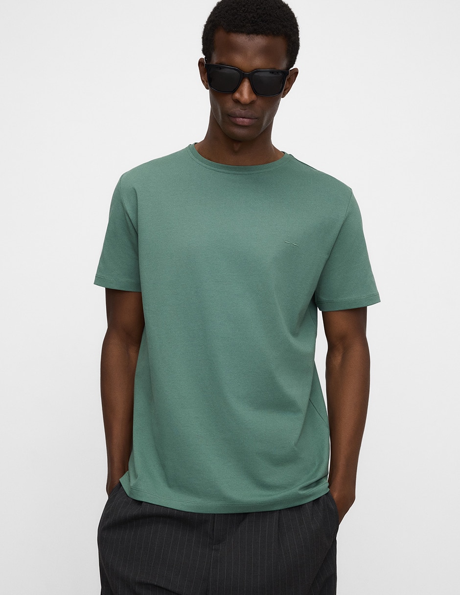 Playera Adolfo Dominguez cuello redondo para hombre