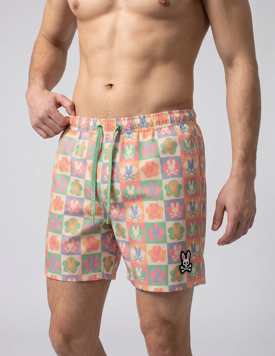 Traje de baño Psycho Bunny con bolsillos para hombre